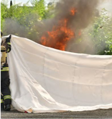 EV Fire Containment Blanket, Uncoated: Fire service