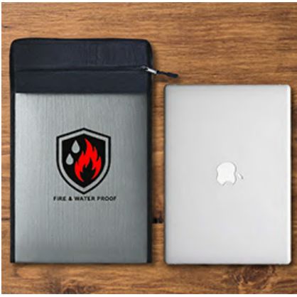 Fire Resistant Document Bag: Laptop storage